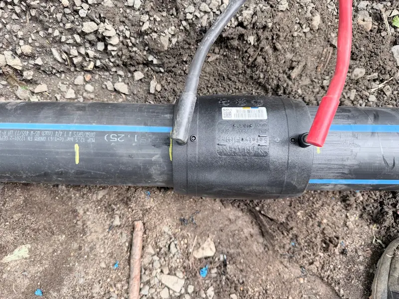 Svařování elektrotvarovkami — ukázka práce 2